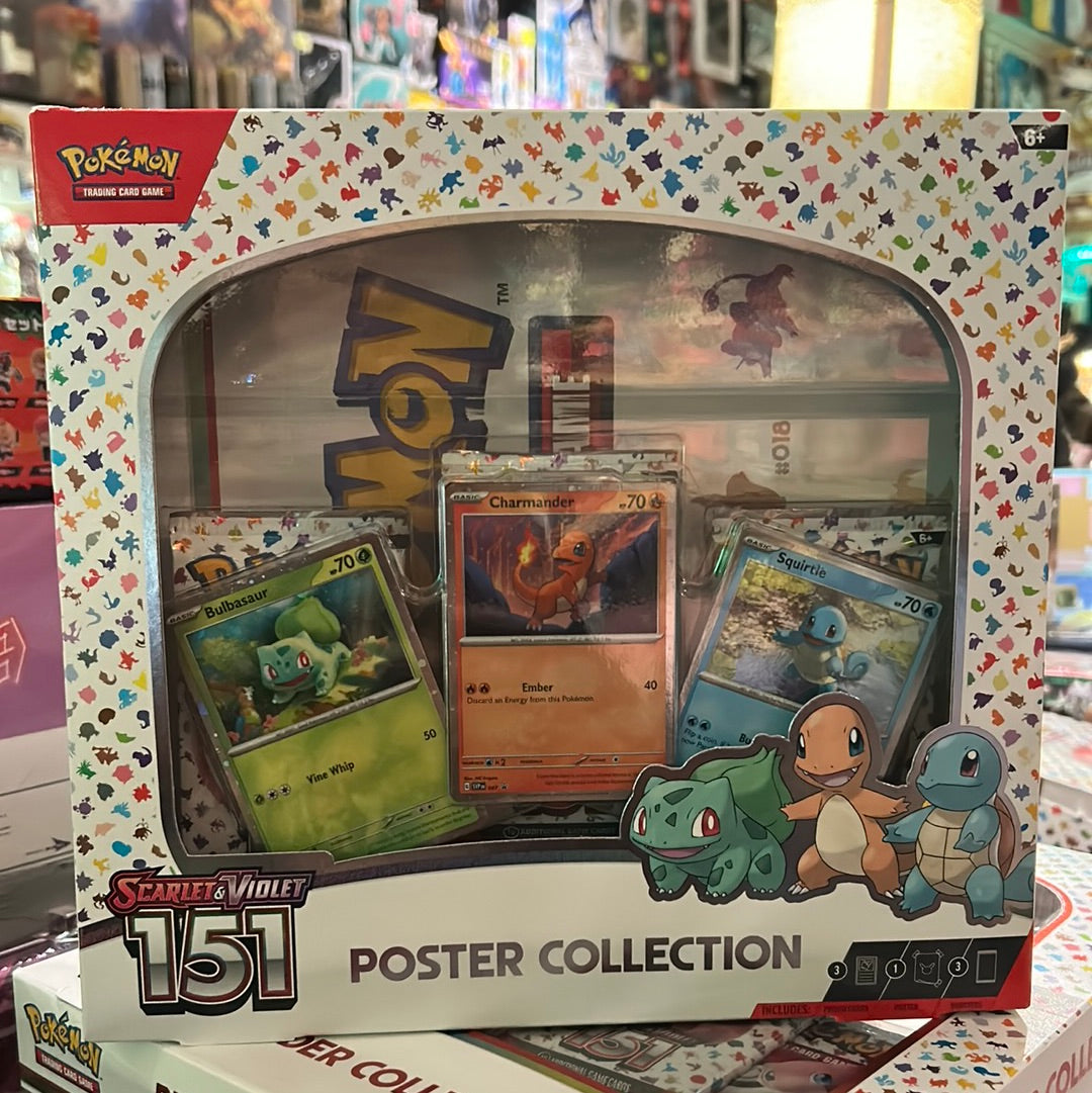 Pokemon Trading Card Games Scarlet & Violet 3.5 151 Poster Collection Box -  3 Pokemon TCG: Scarlet & Violet—151 booster packs