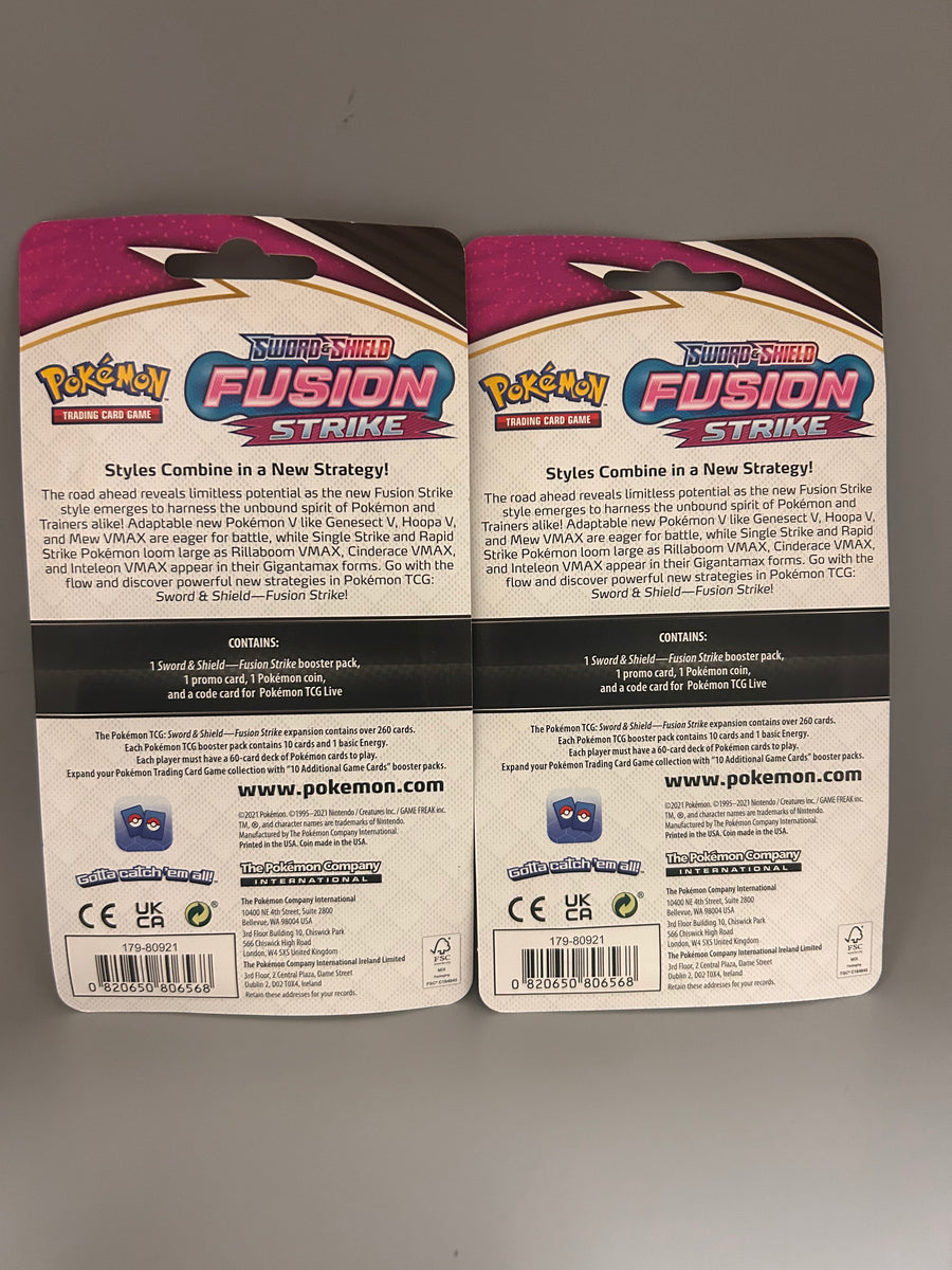 Pokemon TCG Sword & Shield Fusion Strike Blister coin  Toy Mandala