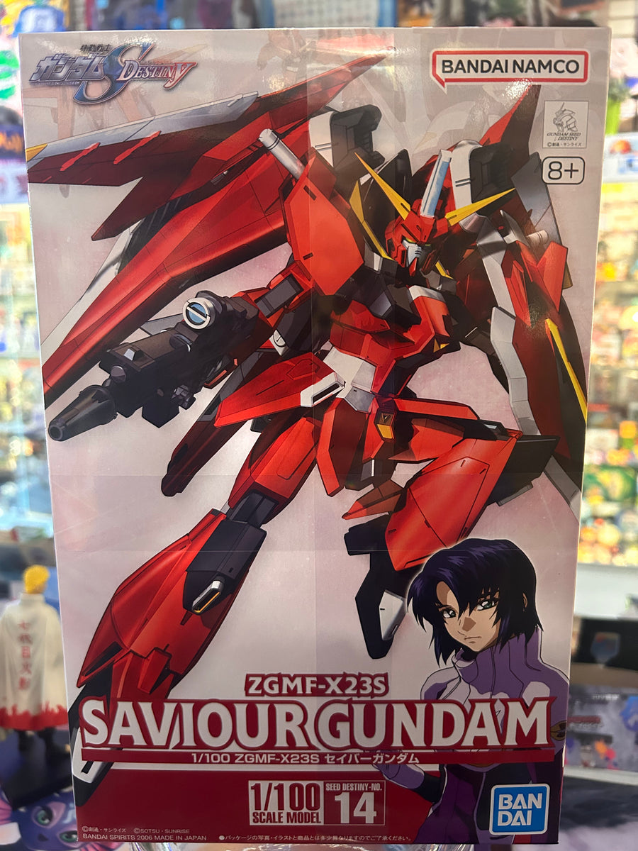 ガンダムSEED 1/100スケールセット Bandai HG Gundam Seed Destiny ZGMF-X23S SAVIOUR Gundam 1/100 Scale