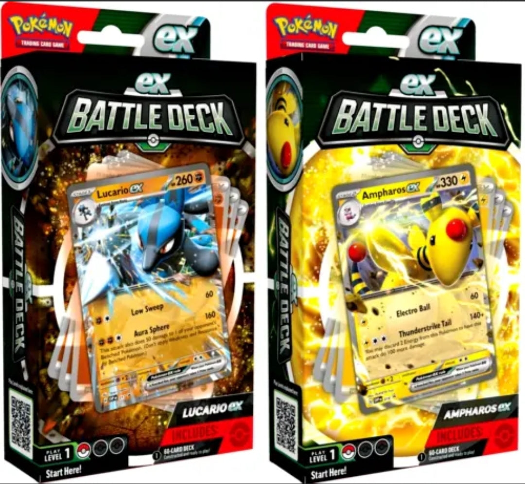 ampharos pokemon card ex Pokemon Card Game Scarlet & Violet Fuecoco & Ampharos ex Starter Set ex main image 1