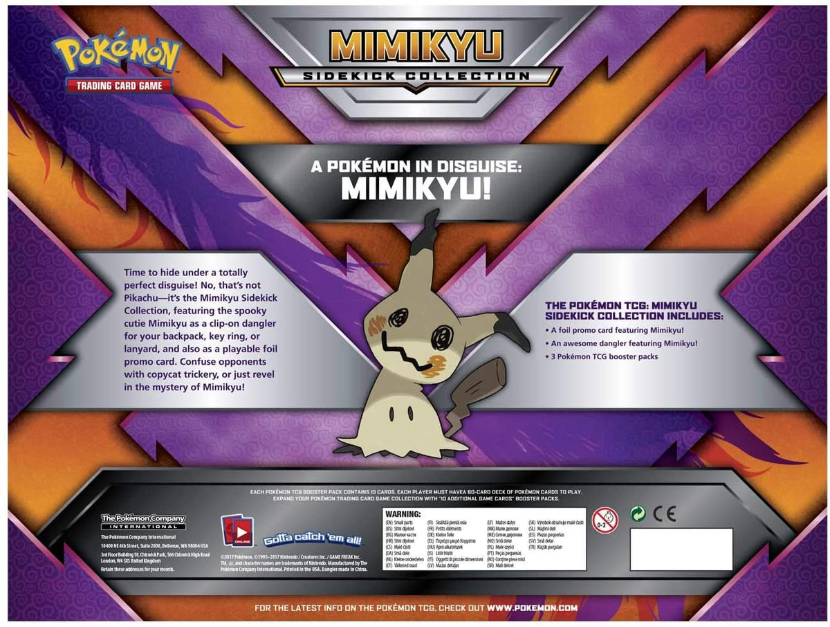 POKEMON TCG Mimikyu Sidekick Collection Toy Mandala POKEMON TCG Mimikyu Sidekick Collection Toy Mandala