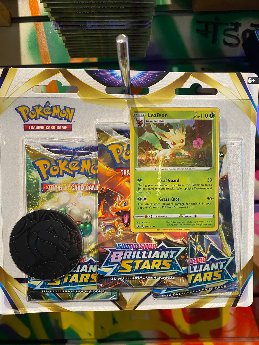 Pokémon TCG: Sword & Shield—Brilliant Stars Three-Booster Blister – Toy  Mandala