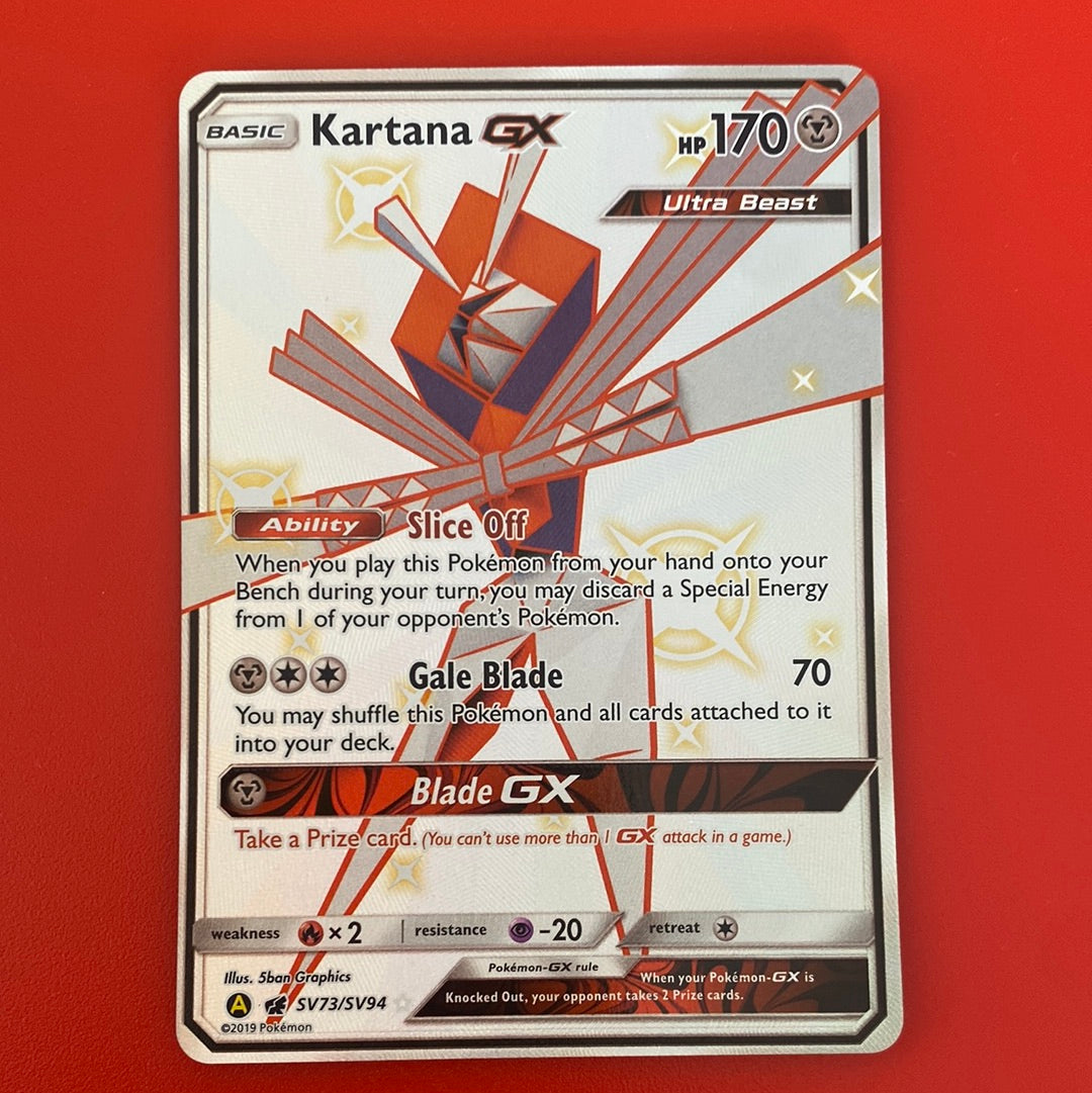 Kartana GX - SV73/SV94 Full Art Ultra Rare Shiny - Hidden Fates