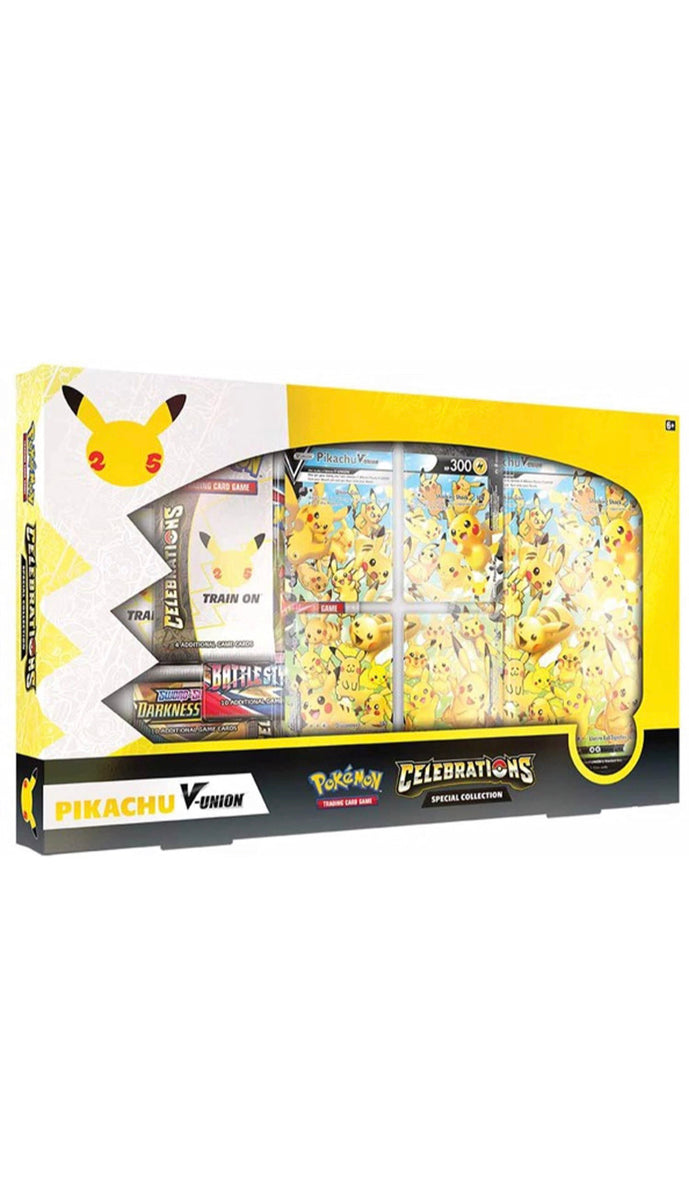 pokémon trading card games 25th anniversary pikachu v union collection Pokemon TCG: 25th Anniversary Pikachu V Union Collection – Toy Mandala
