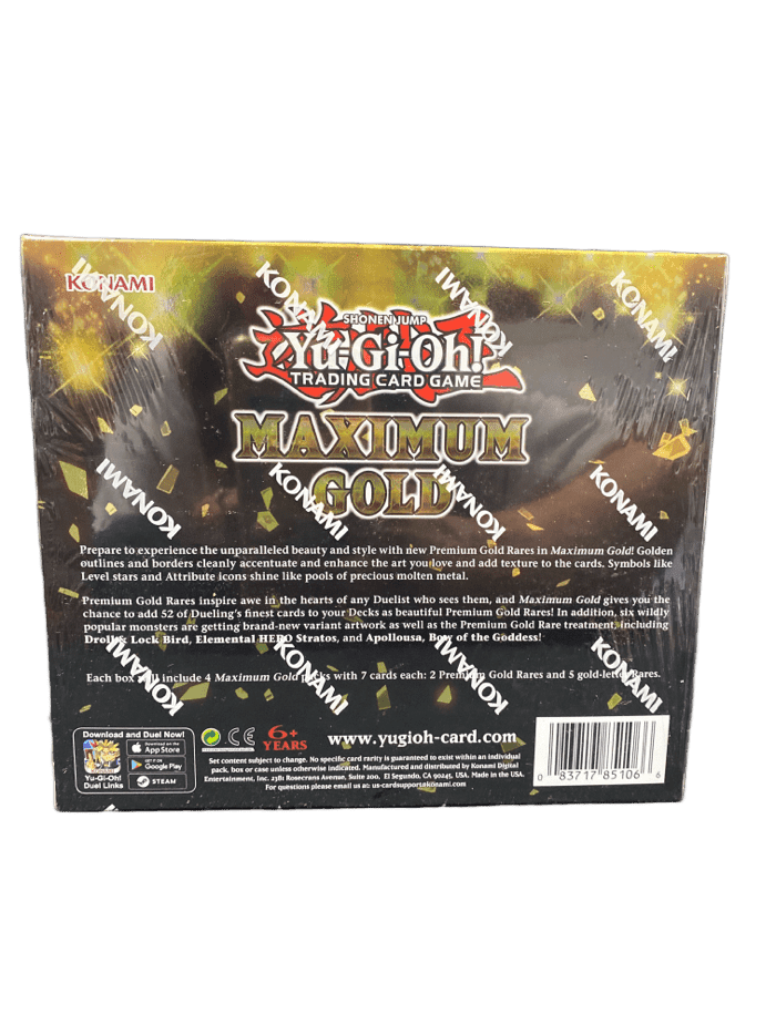 maximum gold booster box Yugioh Maximum Gold Booster Box 1ST Edition Sealed New 2020