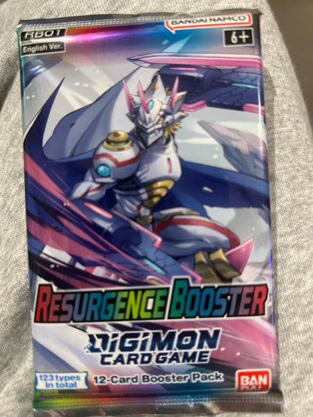 Digimon Trading Card Game Resurgence 12-Card Booster Pack RB01 Toy Mandala Digimon Trading Card Game Resurgence 12-Card Booster Pack RB01 Toy Mandala