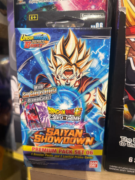 Dragon Ball Super Card Game: Saiyan Showdown - Premium Pack Set (6 Cards)