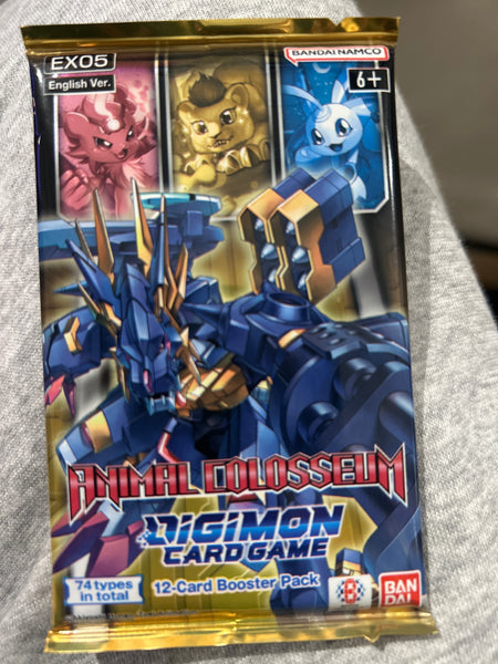 Digimon English Trading Cards - Animal Colosseum EX05 - BOOSTER PACK [12 Cards]
