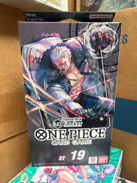 ONE PIECE TCG: Smoker (Black) STARTER DECK (ST-19) English New Sealed Toy Mandala ONE PIECE TCG: Smoker (Black) STARTER DECK (ST-19) English New Sealed Toy Mandala