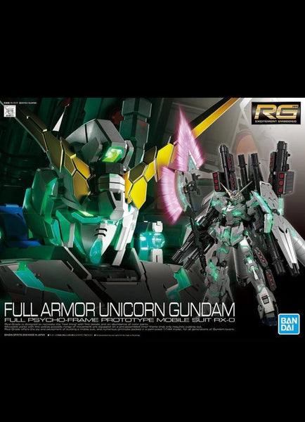 Bandai Hobby Gundam UC Full Armor Unicorn Gundam RG 1/144 Model Kit
