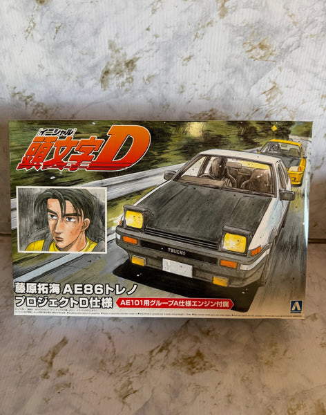 Initial D - 1/24 Fujiwara Takumi AE86 Trueno Project-d Ver.