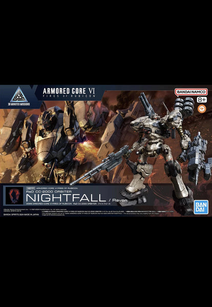 Bandai Armored Core Ⅵ RaD CC-2000 Orbiter Nightfall 30MM 1/144 Model Kit - US