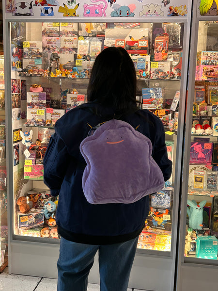 Maruyoshi Pokemon Ditto 15-inch Stuffed Plush Bag Backpack