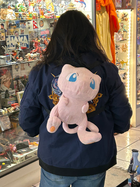 Maruyoshi Pokemon Mew 12-inch Stuffed Plush Bag Backpack