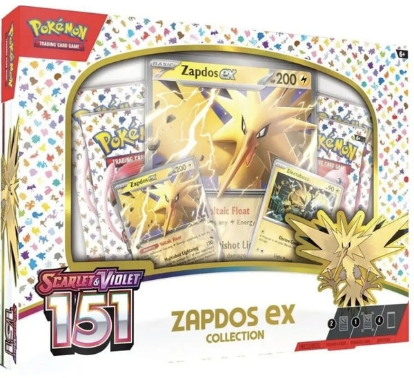 Zapdos Ex Box Collection Pokemon 151 Scarlet & Violet