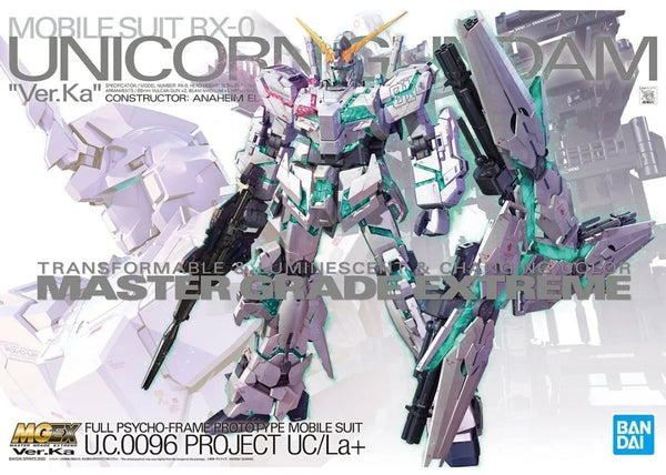 MGEX BANDAI RX-0 Gundam UC Unicorn Gundam Ver.Ka 1/100 Scale Plastic Model Kit