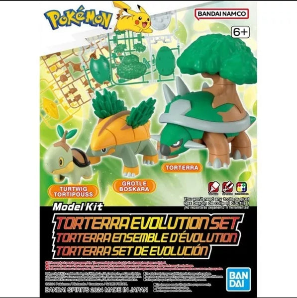 Pokemon Tortetta evolution set model kit