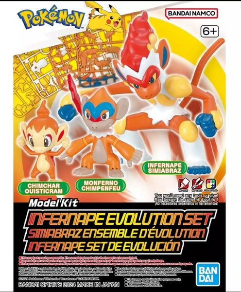 Pokemon Infernape evolution model kit set