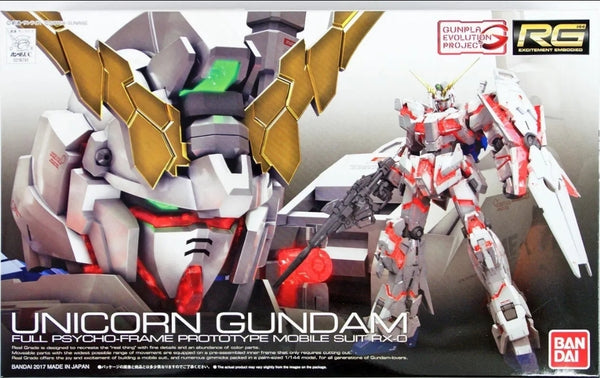 1/144 RG #25 Unicorn Gundam UC Full Psycho-Frame Model Kit Bandai Hobby