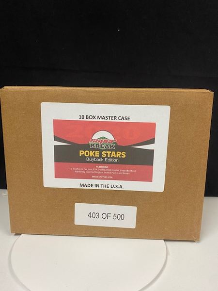 Pokemon TCG Poke Stars Buyback Edition Master Case of 10 Boxes (403/500) 21316 Sealed