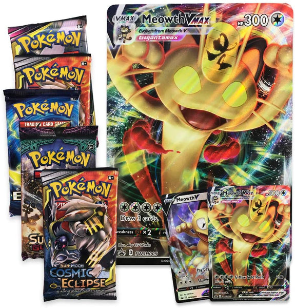 Pokemon TCG: Meowth V Teaser Box | 5 Booster Packs | 2 Foil Promo Card Toy Mandala Pokemon TCG: Meowth V Teaser Box | 5 Booster Packs | 2 Foil Promo Card Toy Mandala