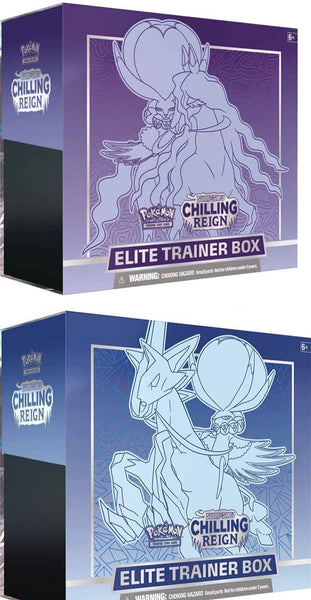 Pokemon TCG Sword and Shield Chilling Reign Both Elite Trainers
