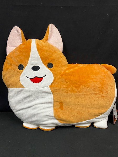 Ichinoni The Corgi Dog Big XLarge Plush Toy Pillow Amuse Japan 20”L 12”W 4” H