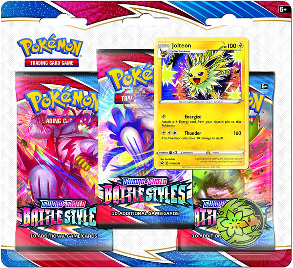 Pokemon TCG: Sword & Shield Battle Styles Blister Pack with 3 Booster Toy Mandala Pokemon TCG: Sword & Shield Battle Styles Blister Pack with 3 Booster Toy Mandala