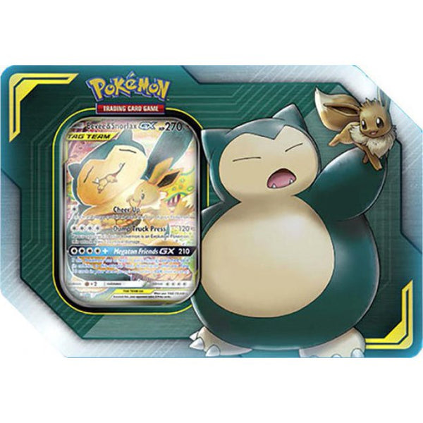 Pokemon TCG GX Tag Team Eevee & Snorlax-GX Collector Tin Wave 2 Toy Mandala Pokemon TCG GX Tag Team Eevee & Snorlax-GX Collector Tin Wave 2 Toy Mandala