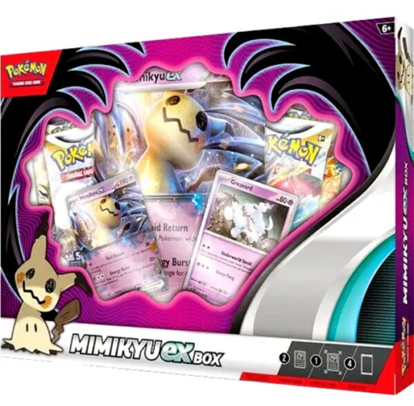 Pokemon TCG Mimikyu ex Box Sealed Promo Set 4 Booster Pack