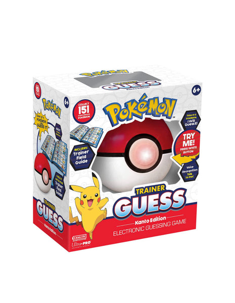 Pokemon Trainer Guess - Kanto Edition Toy, I Will Guess It! Electronic Voice Recognition Guessing Brain Game Pokemon Go Digital Travel Board Games Toys