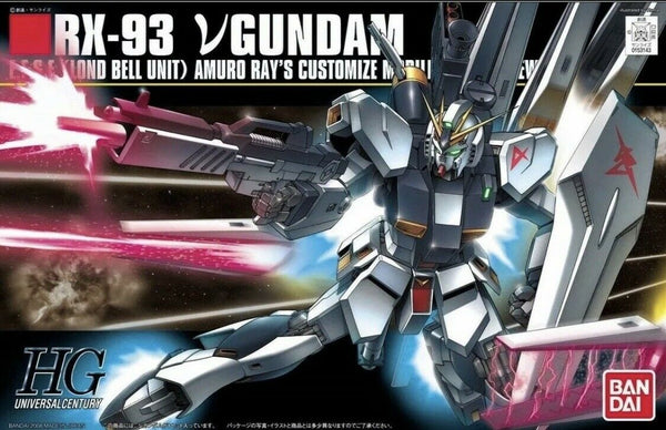 New Bandai Hobby HGUC #86 RX-93 Nu Gundam HG 1/144 Model Kit